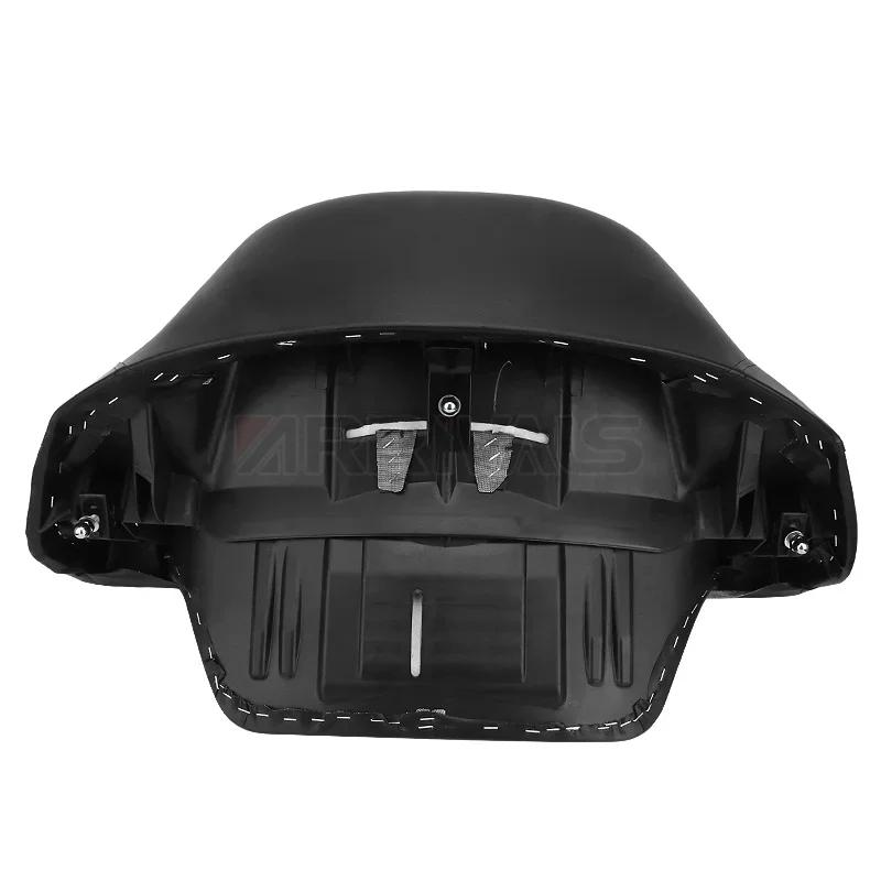 XMT-MOTO Razor Tour Pack Backrest Pad Chrome Luggage Rack - View #5