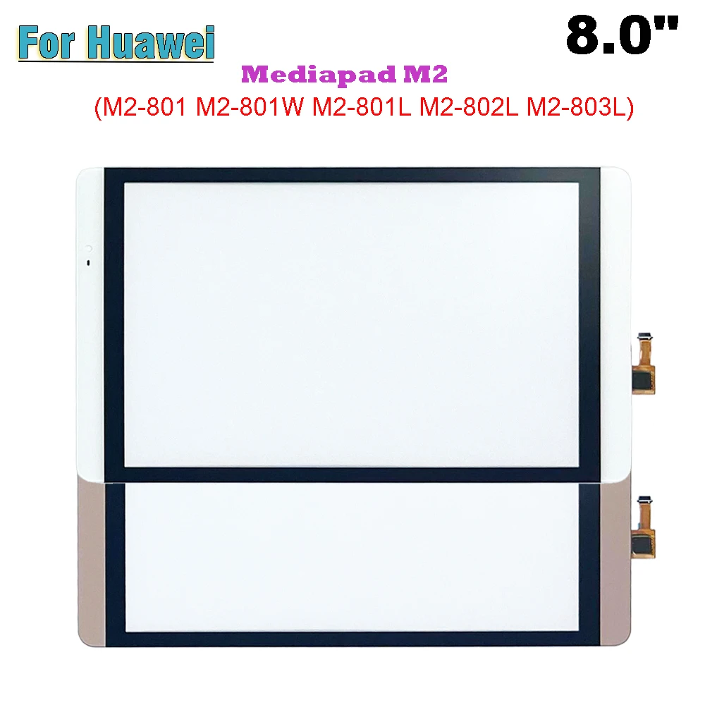 

New For Huawei Mediapad M2 8.0" M2-801 M2-801W M2-801L M2-802L M2-803L Touch Screen + OCA LCD Front Glass Panel Replacement