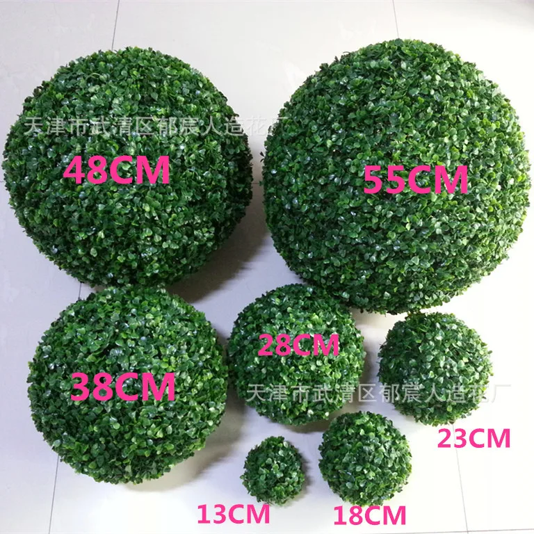 2833384855cm Large Green Artificial Milan Grass Ball Home Garden