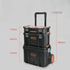 Professional Storage Tool Box Large Hard Case Robust Full Tool Case Parts Organizer Box with Lock Complete Toolbox for Mechanic 6