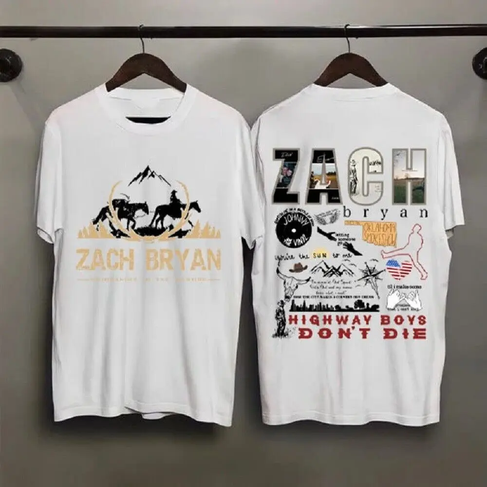 

Zach Bryan Something in the Orange TShirt 2 Side, Zach Bryan Track List Shirt