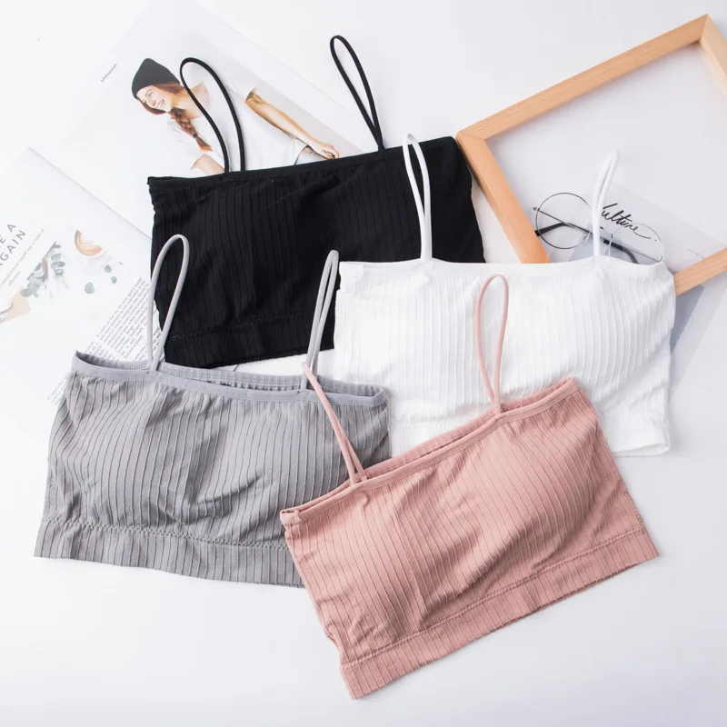 

New Sports Bra For Women Gym Sexy Crop Top Bra Women Cotton Underwear Soft Comfort Tube Tops Female Brassiere Tops For Girls
