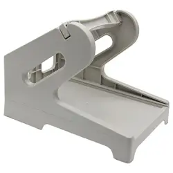 Enhanced Shipping Label Holder Stand for Desktop Printers - Ideal for Rolls & Fanfold Labels in Offices & Warehouses (WHITE)