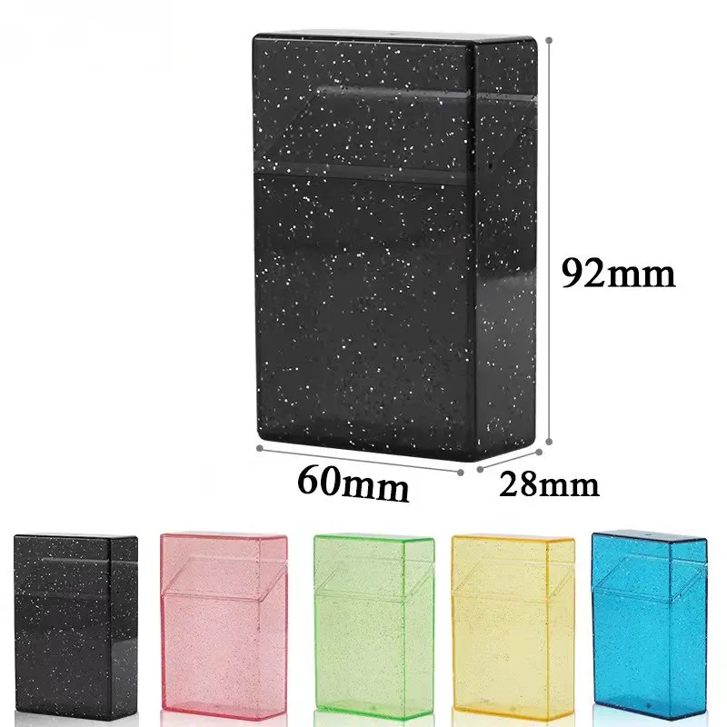 Snowflake Cigarette Case Moisture-proof and Pressure-proof Plastic Shiny Transparent Cigarette Case Ladies Gift