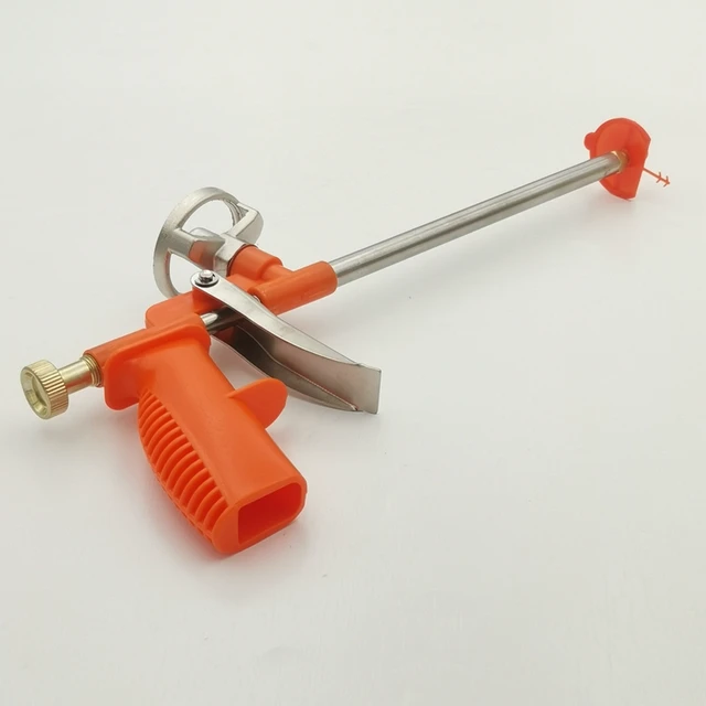 Fém Habzó Pisztoly Lapos Ventilátor Alakú Tömítés Fúvóka Spray -Permetezés Poliuretán Hab Tömítőház Felújítás Specifia Kézi Szerszám - Image 6