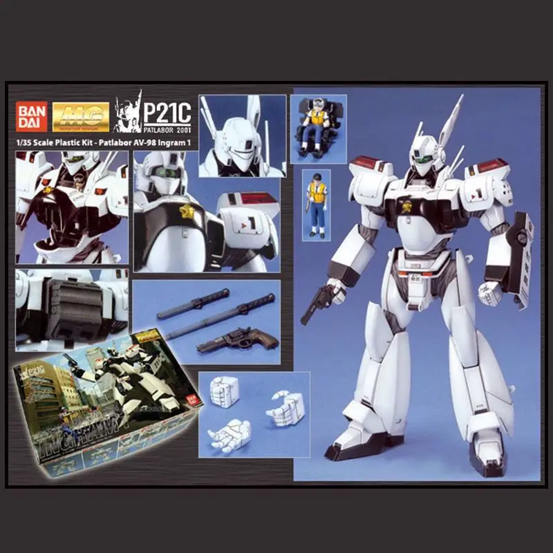 GENUINE BANDAI MOBILE POLICE PATLABOR MG 1/35 INGRAM 1ACTION