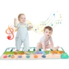 110x36cm Musical Piano Mat Floor Keyboard Dance Mat for Kids Toddlers with 8 Animal Sounds Baby Mat Study Educational Toys 1