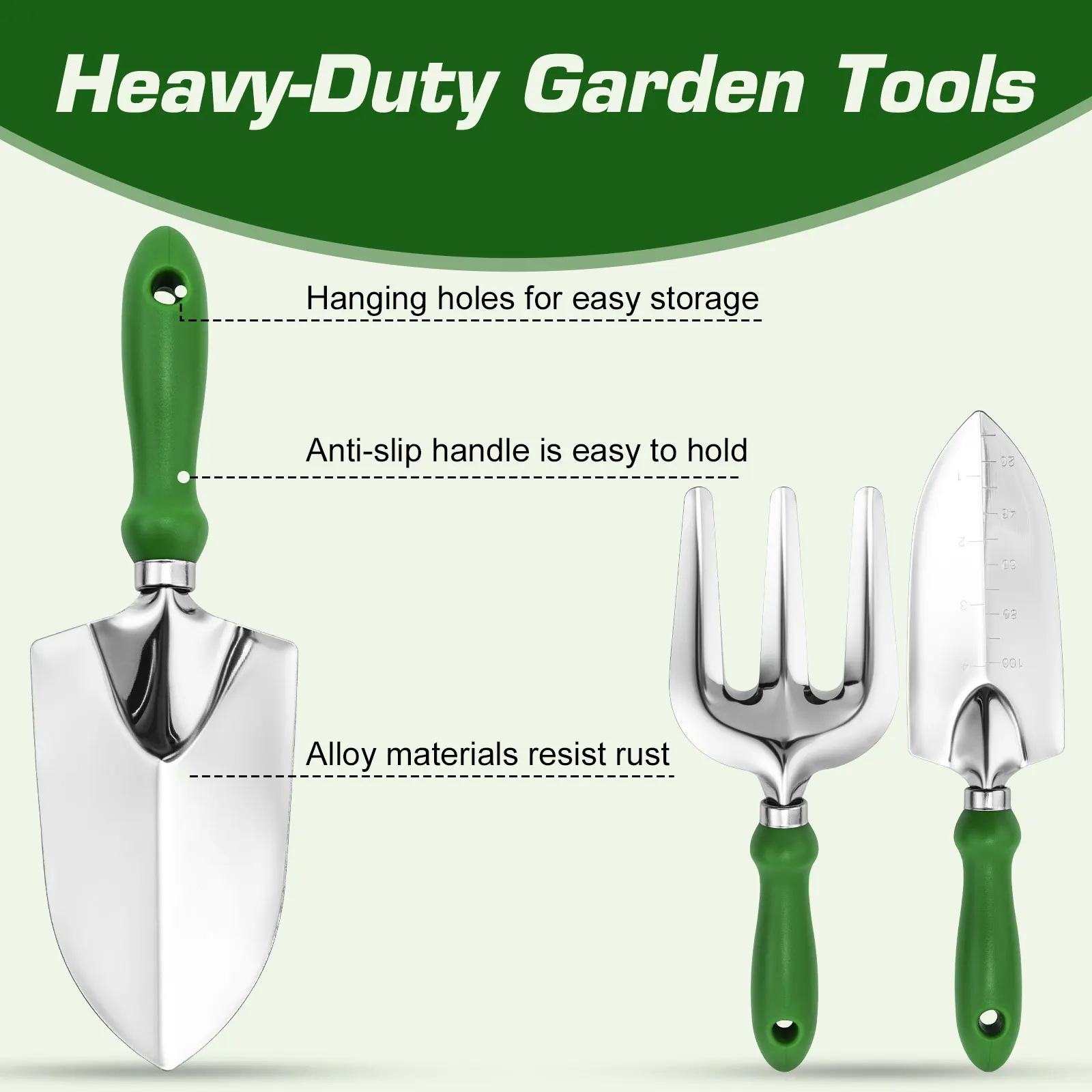 Gardening Tools Set Including Garden Shear Claw Gardening Gloves Cultivator Transplant Trowel Soil Scoop Planting Tools - 3