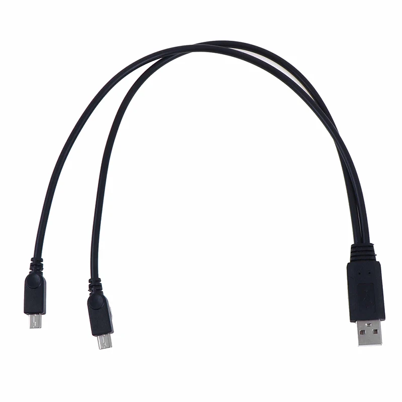 Cavo Splter adattatore USB maschio universale Micro USB doppio maschio da 38cm