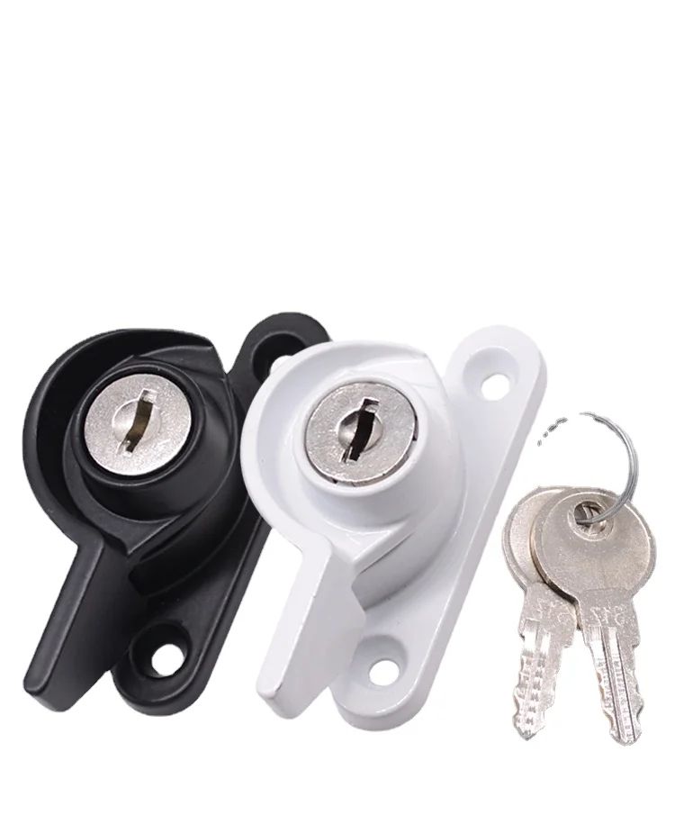 Zinc Alloy Doors And Windows Lock Window Door Lock Sash Jammer Windows Hasp Security With Key