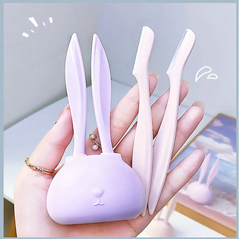 New MakeUp Tools Beginner Cute Facial Blades Shaping Knifes Eyebrow Trimmers Eye Brow Shaver Safe Face Hair Removal Razor Blades