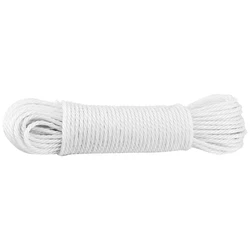 Durable 20m Nylon Outdoor Clothesline Rope (WHITE)