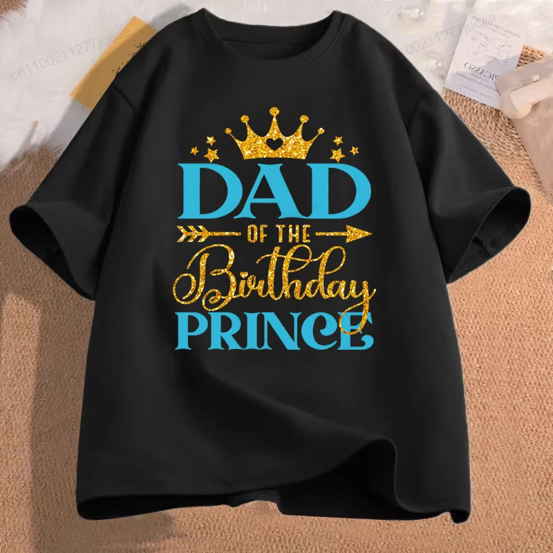 Family Matching Outfits Birthday Princess Girls Party T-Shirt Harajuku Shirts Parents Children Dad Mom T-Shirts Clothing - 3