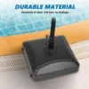 20" Heavy Duty Patio Market Umbrella Stand with Steel Holder Water Filled for Outdoor umbrella base Round Base With Wheels 1