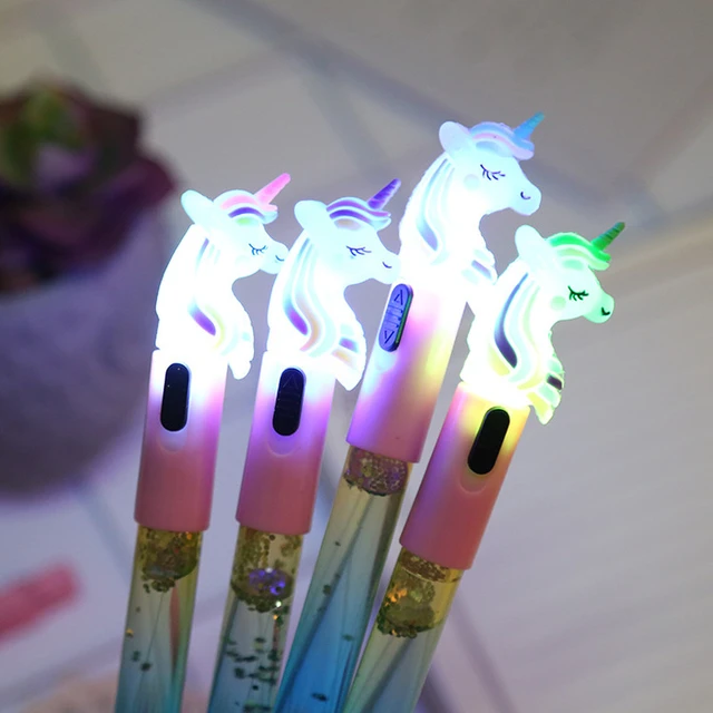 Stylo à bille en strass de vache laiteuse de papeterie créative de dessin  animé de style coréen, multicolore, expédition aléatoire, stylo d'écriture  d'étudiant avec pointe fine de 0,38 mm