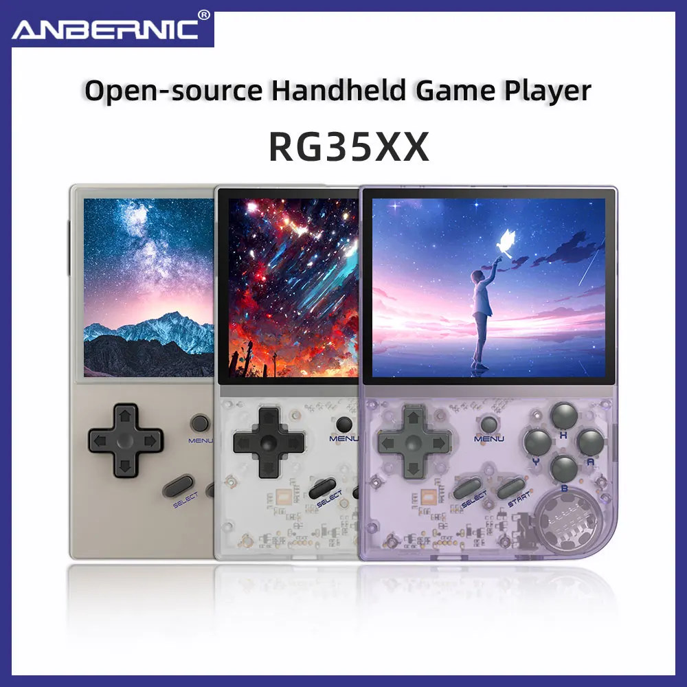 ANBERNIC RG35XX Mini Retro Handheld Game Console Linux System 3.5-inch IPS  640*480 Screen Game Player Children's Gifts Christmas - AliExpress