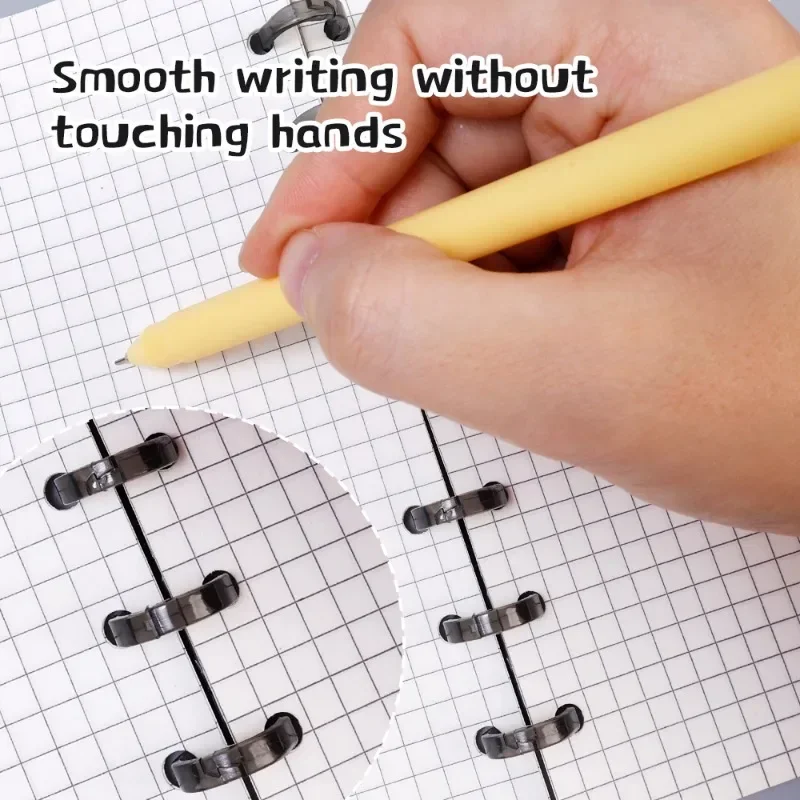 Removable Binder Book Binding Rings Plastic Book Rings Clear Folder Binder Clips Scrapbook Binding Button School Loose Leaf Clip