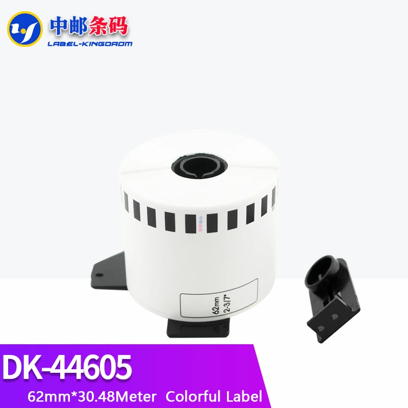 오렌지 컬러 브라더 일반 DK-44605 라벨, QL-570, 580, 700, 710, 720NW 라벨 프린터 DK-4605 연속 호환, 30 롤
