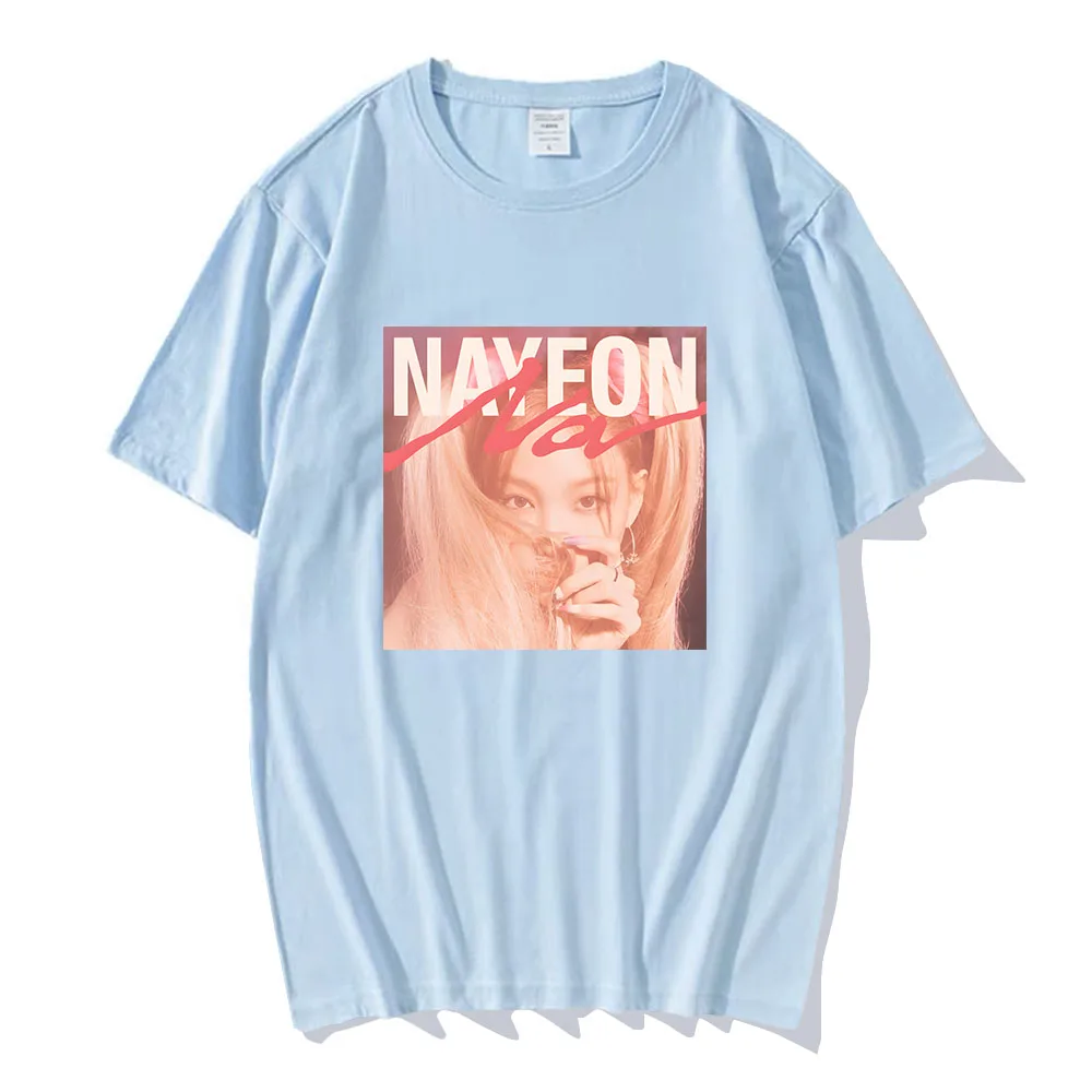 NAYEON ABCD T-shirt Korean Fashion Girl Tee-shirt Short Sleeve 