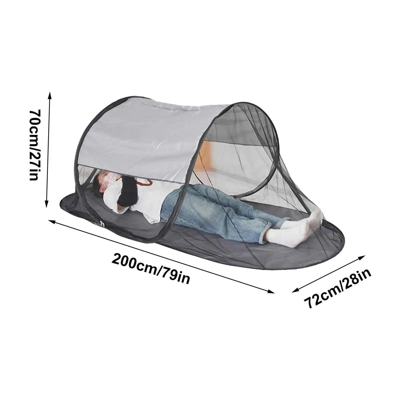 Tents for Camping Foldable Net Tent with Floor Single Person Camping Screen Shelter Portable Screen Houses for Bedding Camping