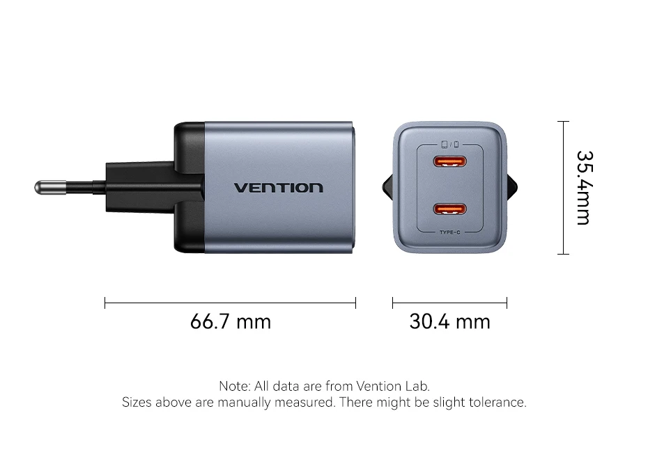 GaN 45W Charger USB Charger PD3.0 QC3.0 Quick Charger For iPhone 16 15 14 Pro Xi