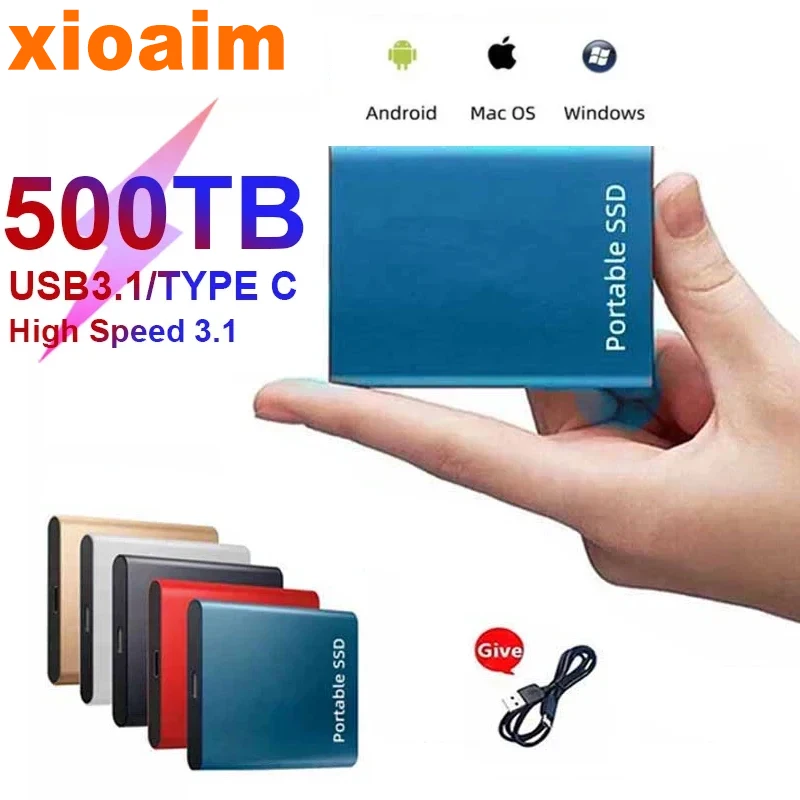 Per Xiaomi Ssd Flash Hard Drive Esterno Type-C Ad Alta Velocità 4Tb 8Tb 2Tb Usb3.1 Ssd Storage Disco Rigido Hd Portatile Per Laptop/Pc