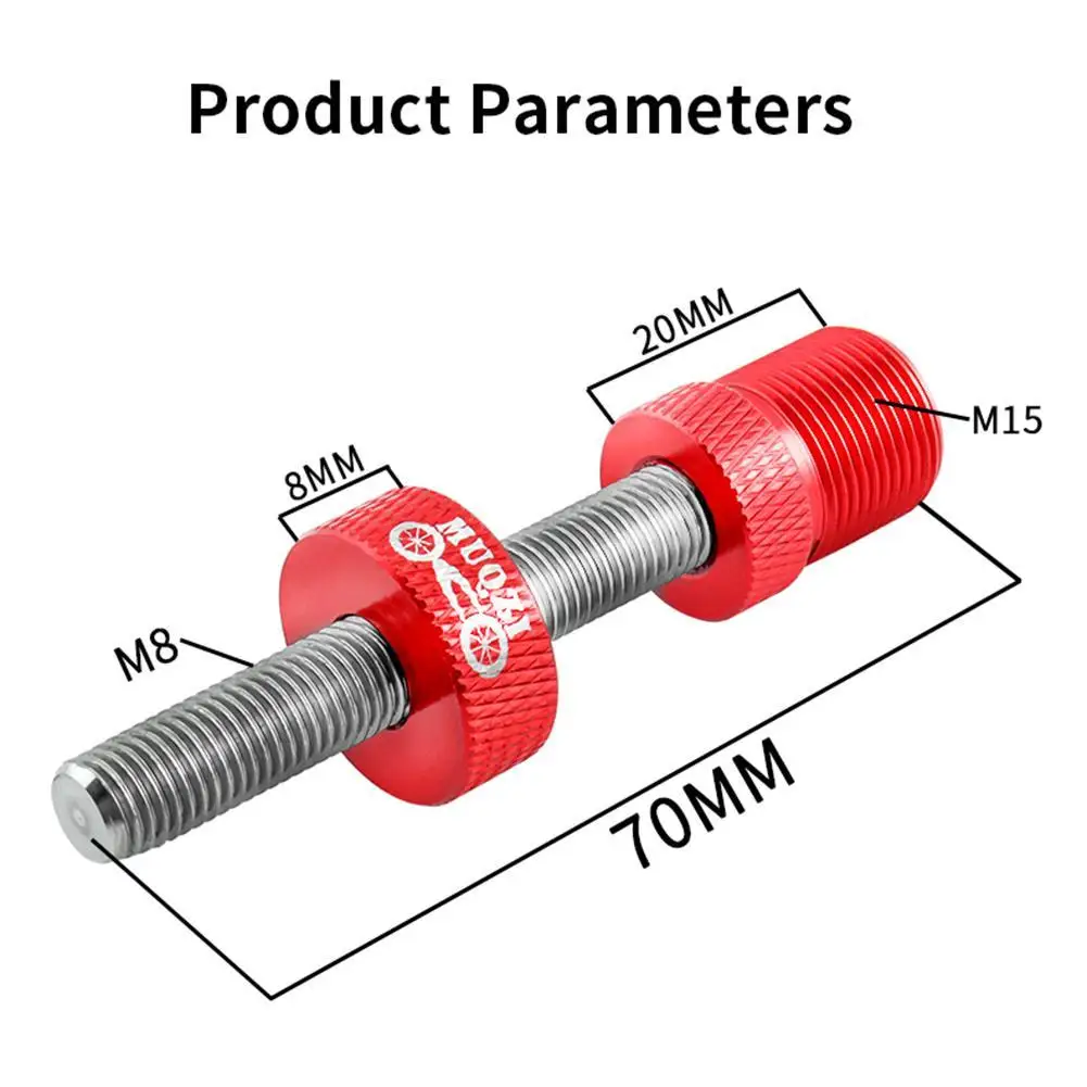 Bicycle Square Taper Bottom Bracket Installation Removal Anti-drop Tool Aluminum Alloy Road Bike Remover Fixing Rod, bicycle bottom bracket tool