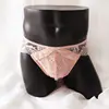 Men's Sexy Mid Waist Lace Breathable Briefs See Through Underwear Pouch Panties Men Sexy Lace Transparent Personal Briefs Bikini 5