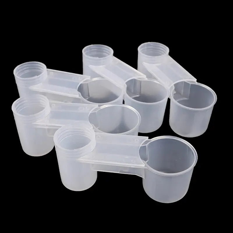 5Pcs Plastic Bird Feeder Clear Water Bottle Drinker Cup Pigeon bird feeder bird water drinker