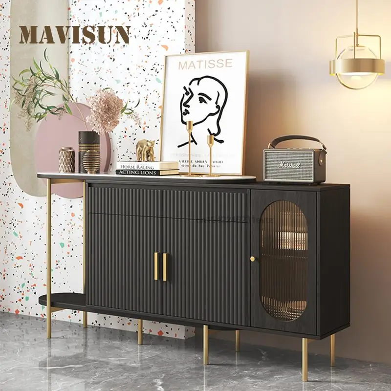 Sideboard Modern Minimalist Tea Cabinet Living Room Wall Cabinet High-End Home Kitchen Furniture