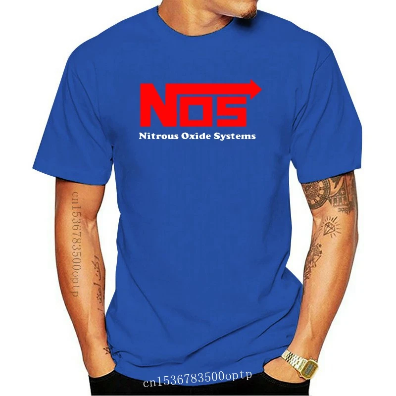 New 2021 Nos Nitrous Oxide Systems Red Logo Men's Black T Shirt Size S