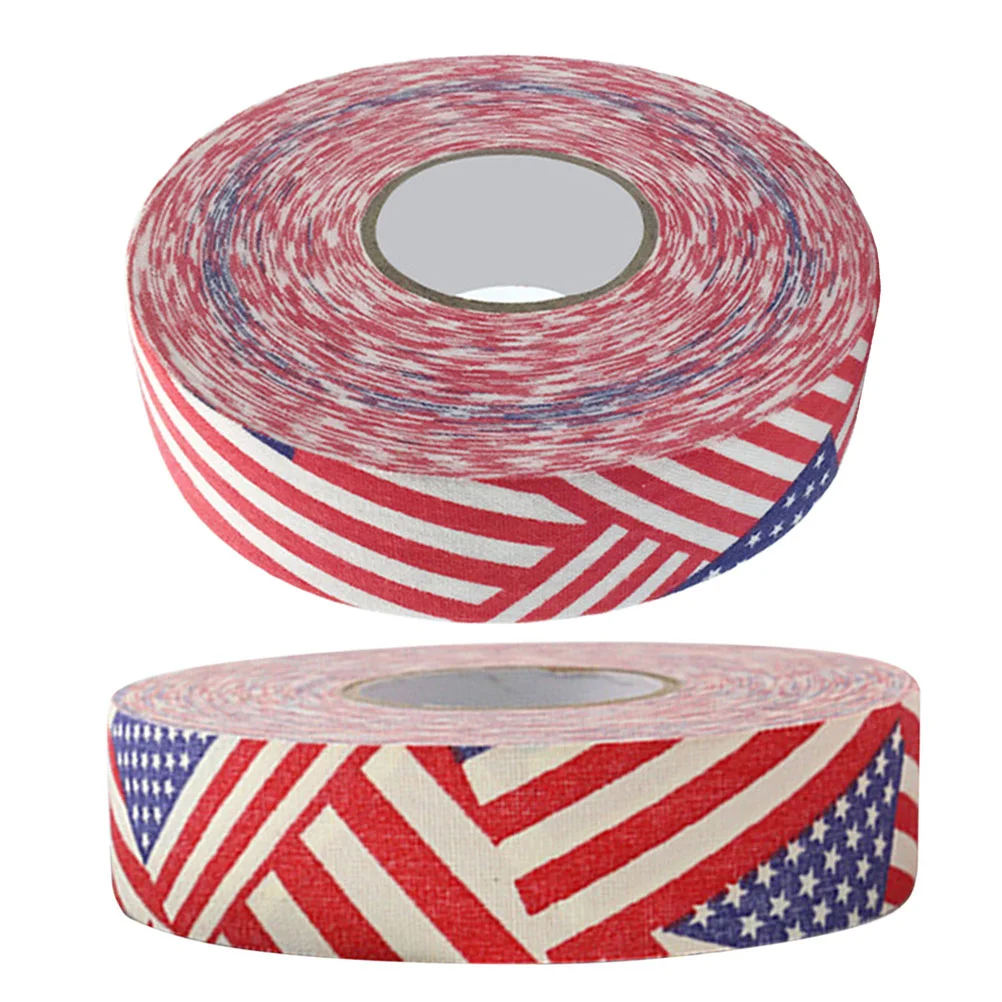 

2 Rolls of Sticky Hockey Band Cold Resistant Hockey Racket Tape Non-skid Hockey Tape Hockey Supply