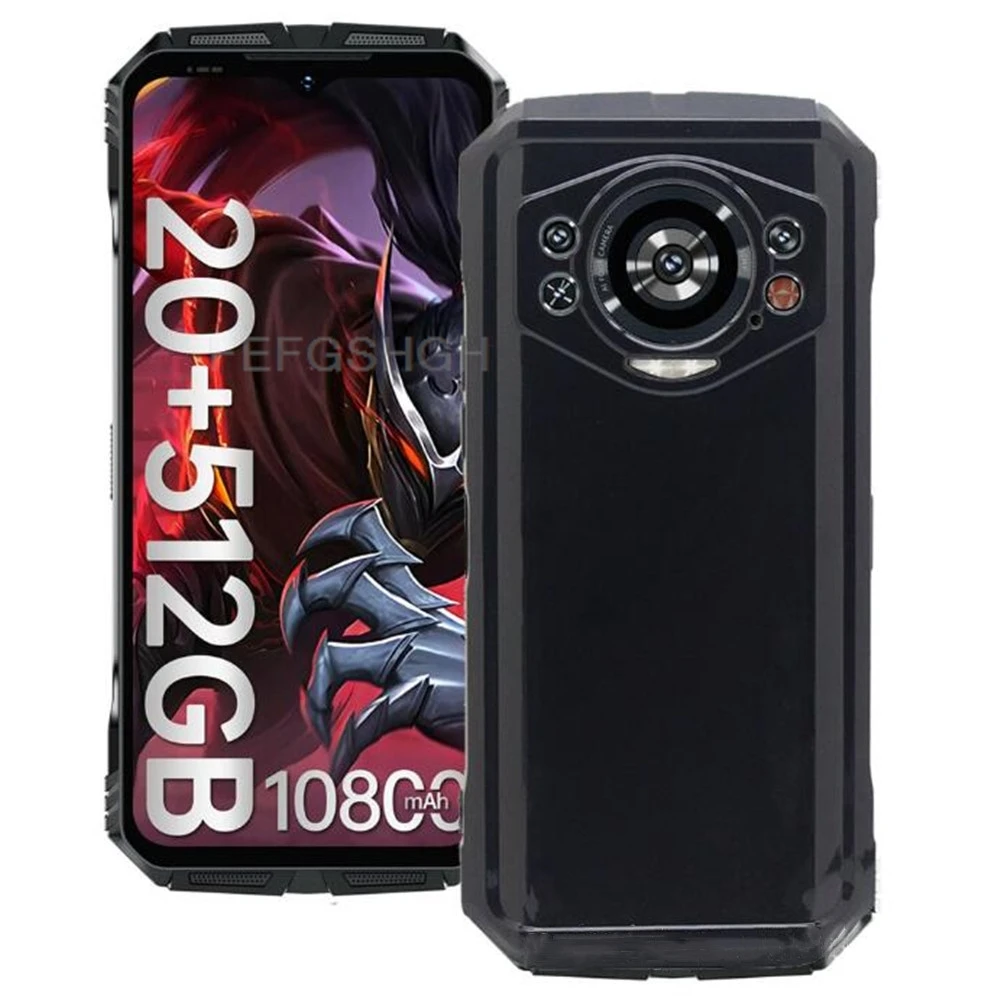 Protective Glass For Doogee S Cyber 6.58" SCyber 2024 Case Silicone Clear Cover For Doogee S Cyber Tempered Glass 3