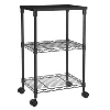 SONGMICS 3 Tier Printer Stand, Printer Table with Wheels, Rolling Printer Cart, Printer Desk with Metal Frame for Home Office 1