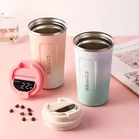 Stainless Steel Coffee Mug Tumbler Smart Travel Thermos Cup Temperature Display Insulated Car Water Cup Portable Vacuum Flasks 1