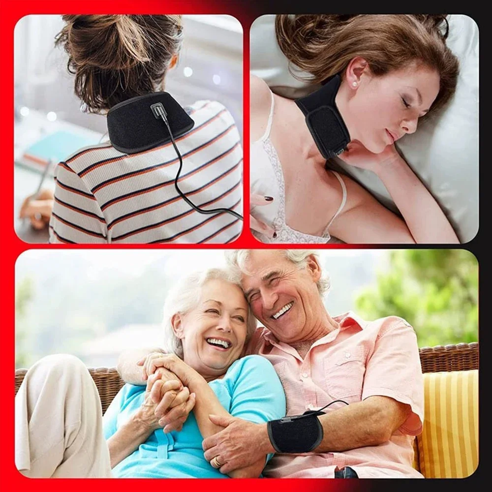 Red&Infrared Light Belt 660&850nm Wrap Burn Fat Wrap Slimming Machine Neck Hand Wrist Pad Fatigue Relief