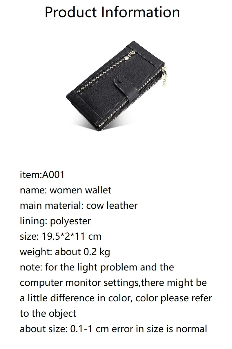 RFID-Kartenhalter-Geldbörse für Damen, 2022, neue Geldbörse aus weichem Echtleder, lange Clutch-Tasche aus Rindsleder – Detail 2