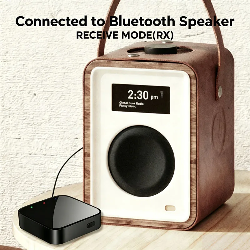 KEBIDUMEI 블루투스 6.0 오디오 수신기 송신기 3.5mm AUX(마이크 포함) 차량용 스피커용 HIFI 스테레오 무선,Bluetooth 6.0 Audio Receiver Transmitter 3.5m