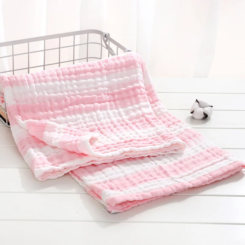 6 Layers Gauze bath towel Baby Receiving Blanket Pure cotton bubble muslin Infant Kids Swaddle Sleeping Baby Blanket Bedding best bed sheets Bedding