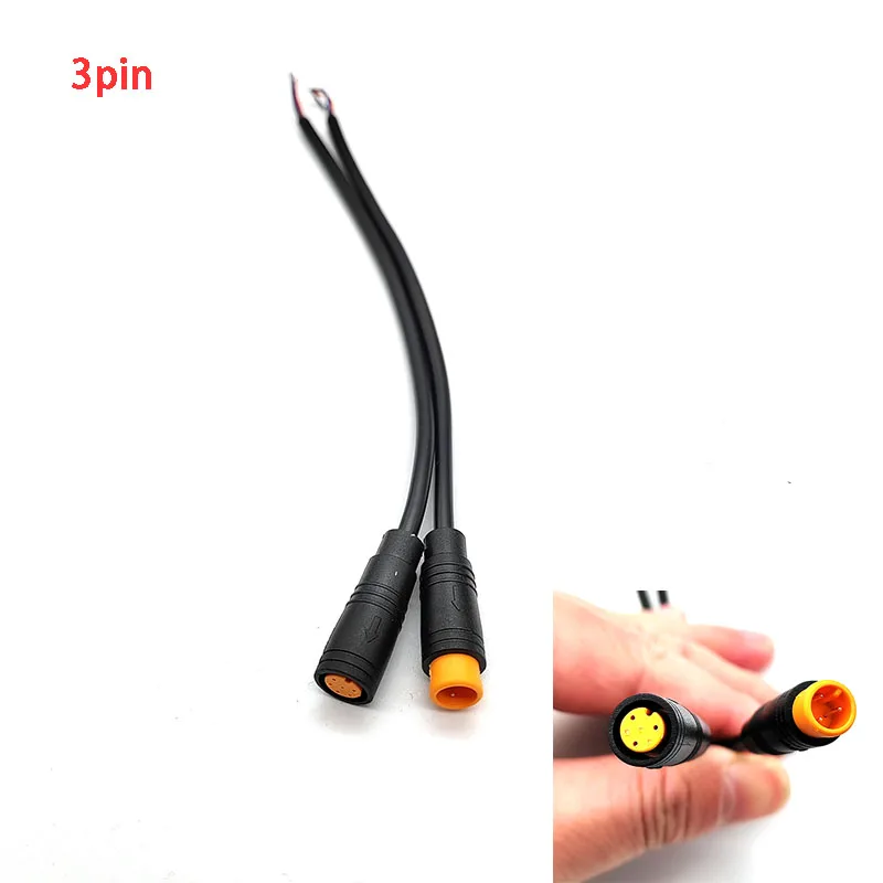 Electric Bicycle Plug Connector Scooter E-bike Sensor Brake Butt Joint Cable Signal Connecting Sensor 1000mm M8 2 3 4 5 6 8Pin