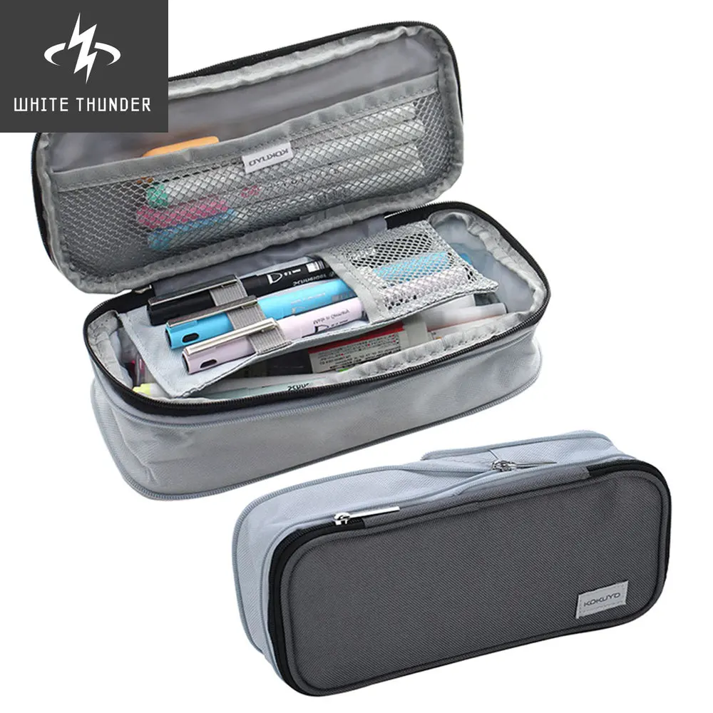 

Чехол для карандаша KOKUYO Macaron, эластичный чехол на молнии большой вместимости, милый пенал, милый детский школьный чехол для ручек