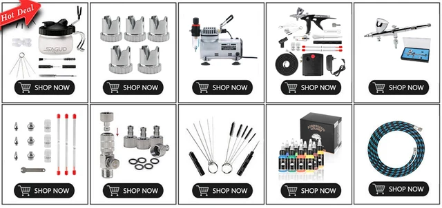 Kit 5 Cappucci Per Ugelli Aerografo - Protezione Per Ago, Diametro 6 Mm, Materiale Metallico - Foto 7