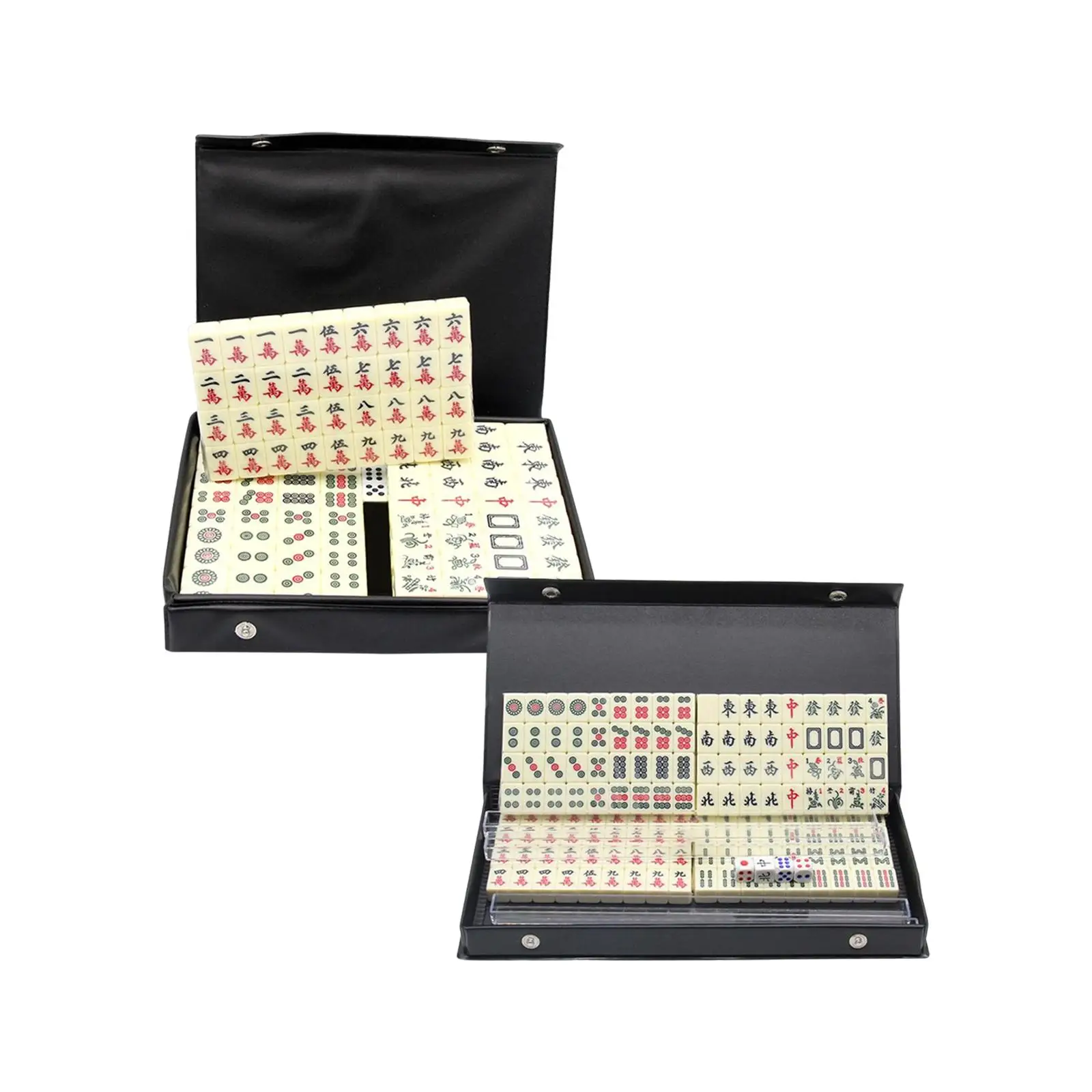 Mahjong Game Set,144pcs Mini Mahjong Tiles,Traditional Chinese Majiang Party