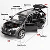 1/32 Toyota Highlander SUV Sport Toy Car Diecast Metal Alloy Miniature JKM Sound & Light Collection Model Gift for Boy Children 2