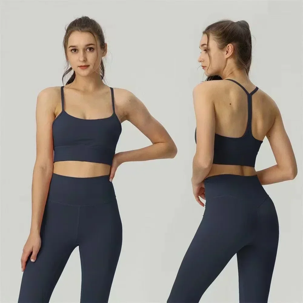 Lemon Women Sports Y-Type Underwear Jogging Top Gym Women Sports Bra Fitness Yoga Bras Suspenders Vest Female Running Lingerie