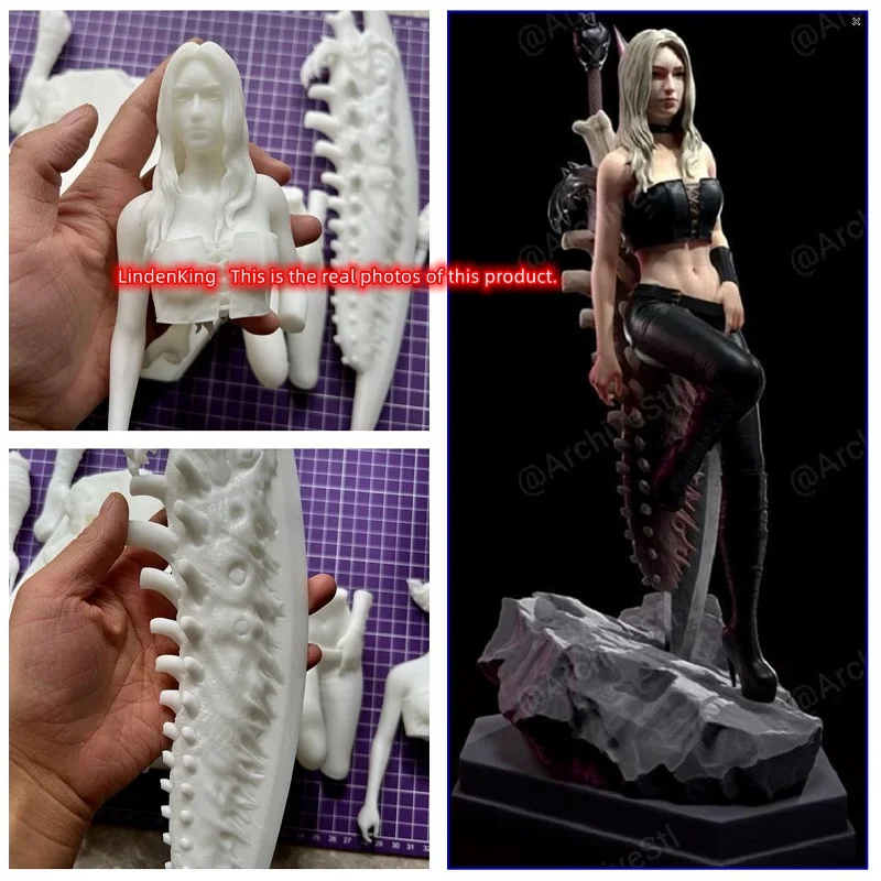 

LindenKing 1/6 1/8 3D Printing Garage Kit GK Model Trish Figure Unpainted White-Film Collections for Painters A249