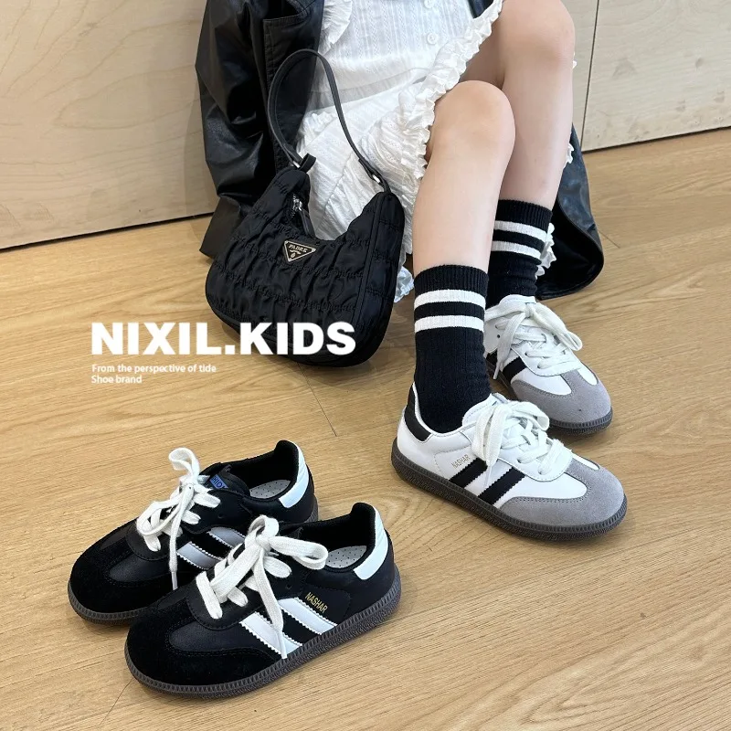 Spring Autumn Children Sport Training Shoes Boys Girls Moral Training Fashion Sneakers Kids Soft Soled Casual Shoes Skate sports shoes baby shoes kids sneakers kids shoes kids sports shoes
