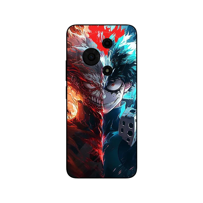 Floral Wolf Soft Silicone Phone Cover