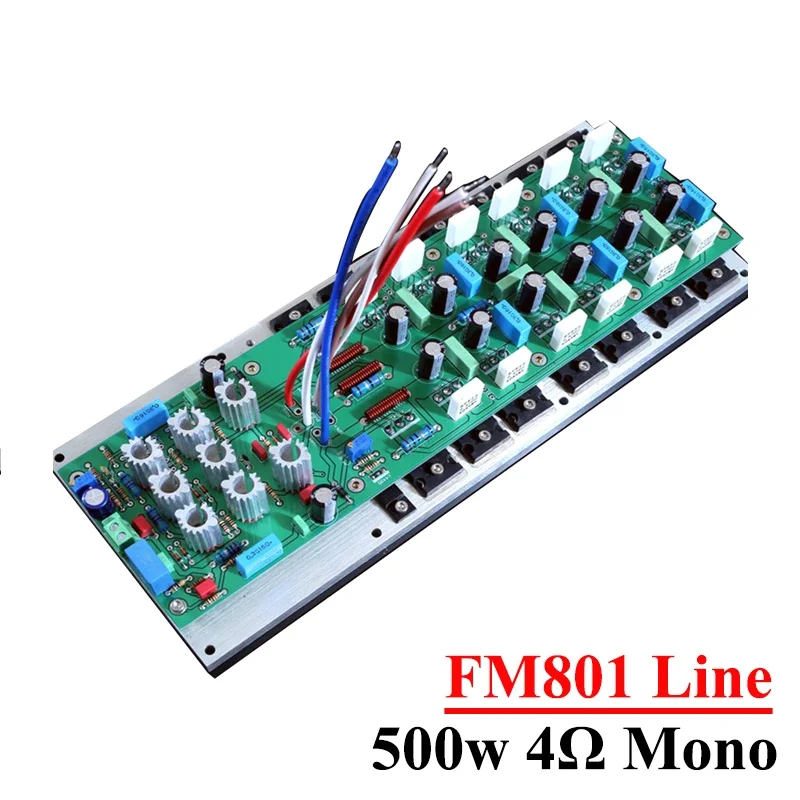 

500w Mono Power Amplifier Board Reference FM801 Line 14 Pcs Toshiba TTC5200 High Power HIFI Amplifier Board