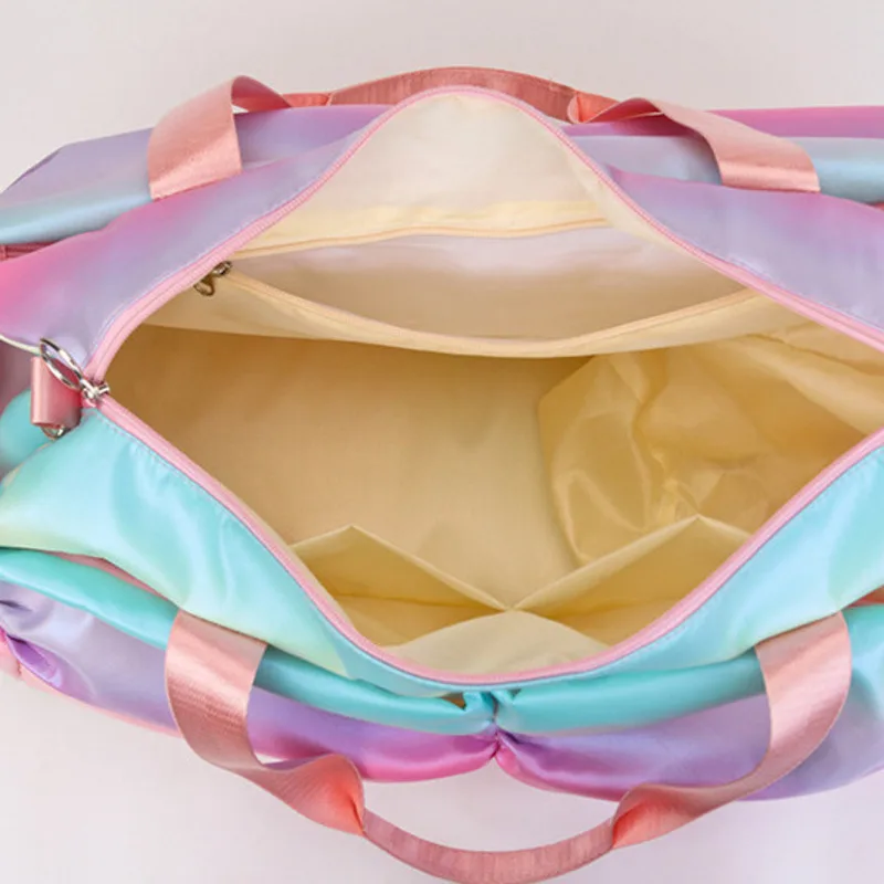 2024 New Sports Fitness with Wet Separation Independent Shoe Storage Yoga Handheld Short Distance Luggage Bag Women Travel Bags